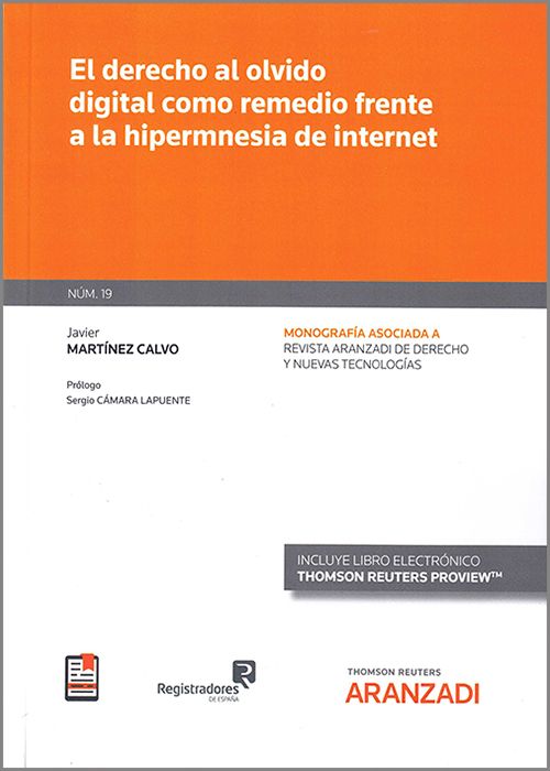 El derecho al olvido digital como remedio frente a la hipermnesia de Internet. 9788413902326