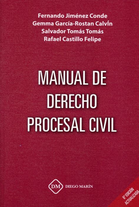 Manual de Derecho procesal civil. 9788418146572