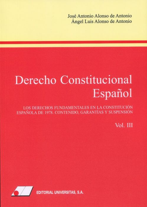 Derecho constitucional español. 9788479915650