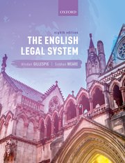 The English legal system. 9780198868996