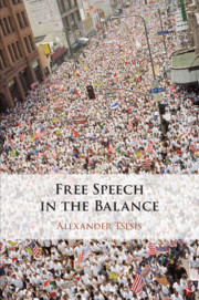 Free speech in the balance. 9781108439268