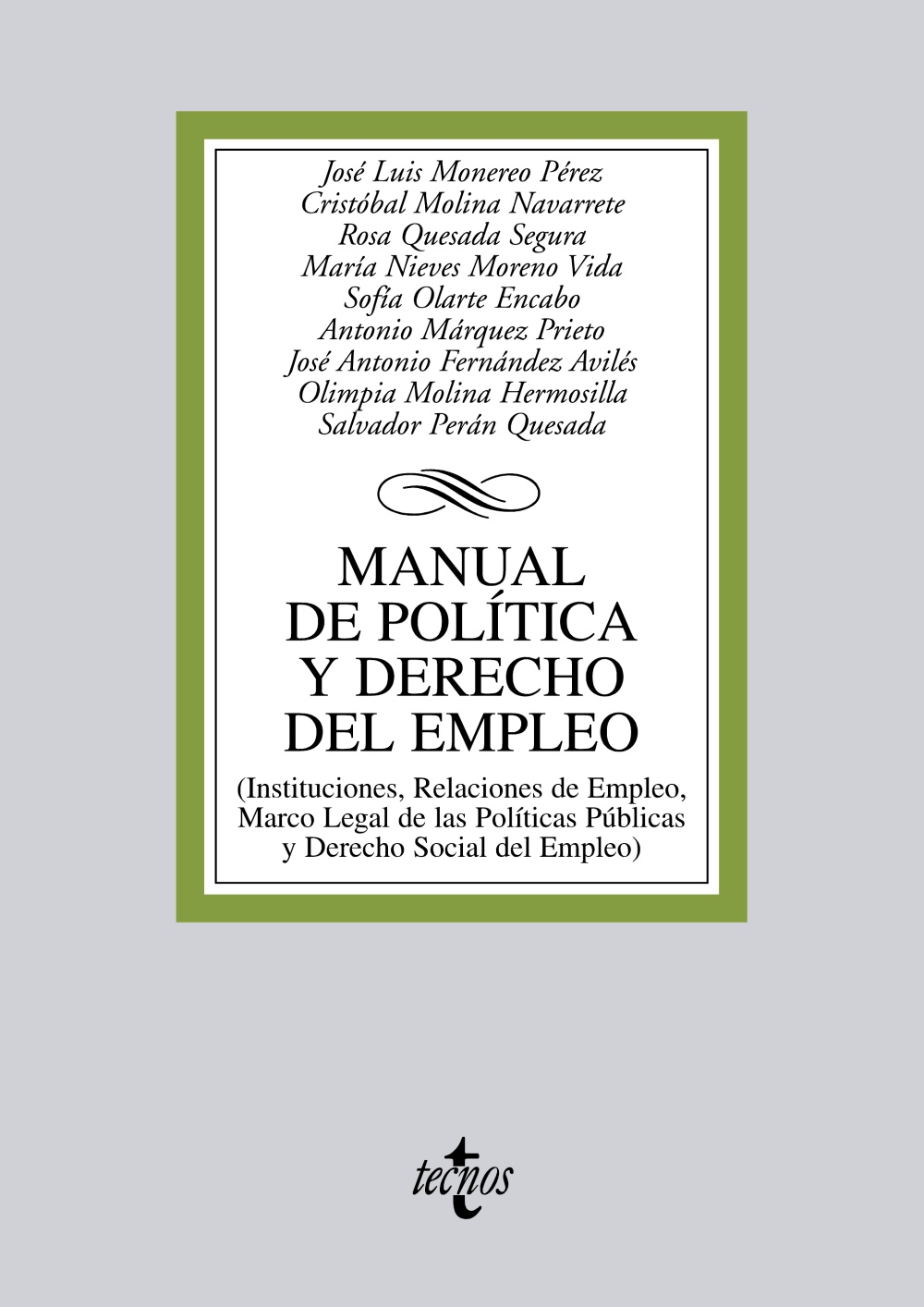 Manual de política y Derecho del empleo