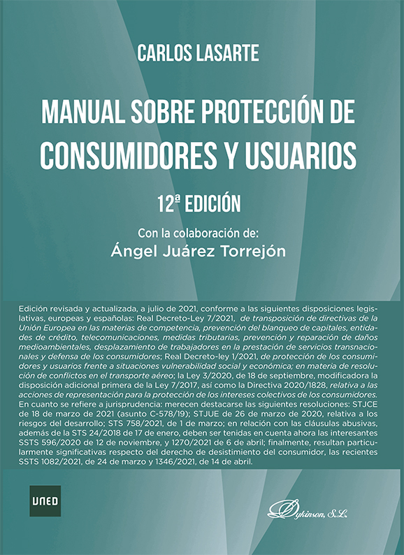 Manual sobre protección de consumidores y usuarios. 9788413774817