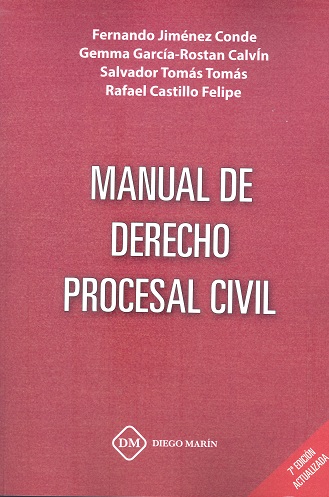 Manual de Derecho procesal civil. 9788418860577