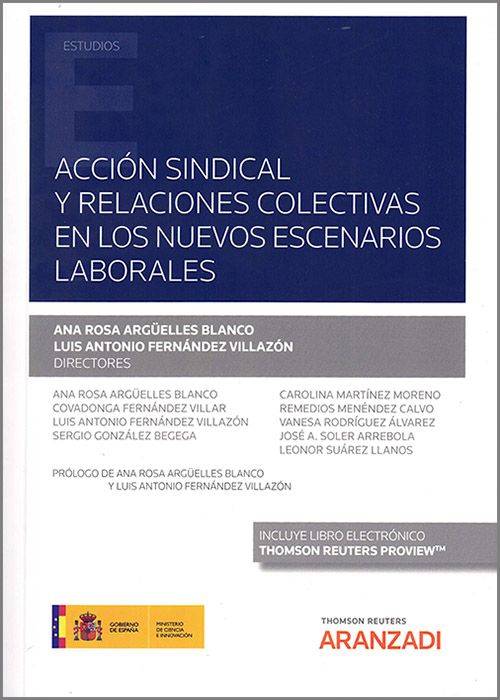 Acción sindical y relaciones colectivas en los nuevos escenarios laborales. 9788411247221