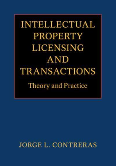 Intellectual property licensing and transactions. 9781009048804