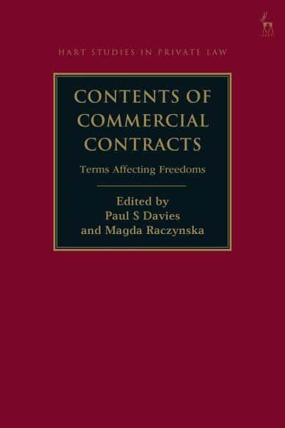 Contents of commercial contracts. 9781509945382