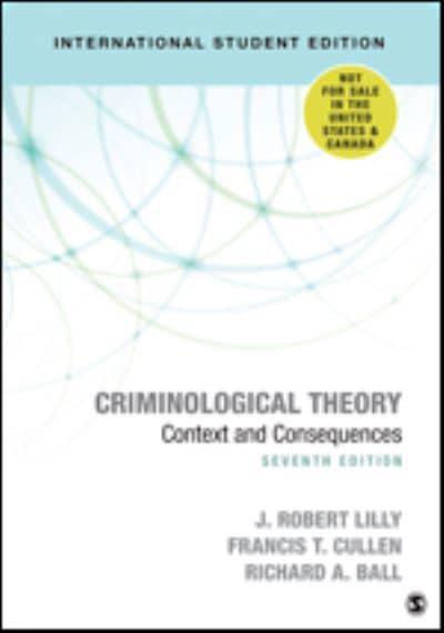 Criminological Theory. 9781544327891