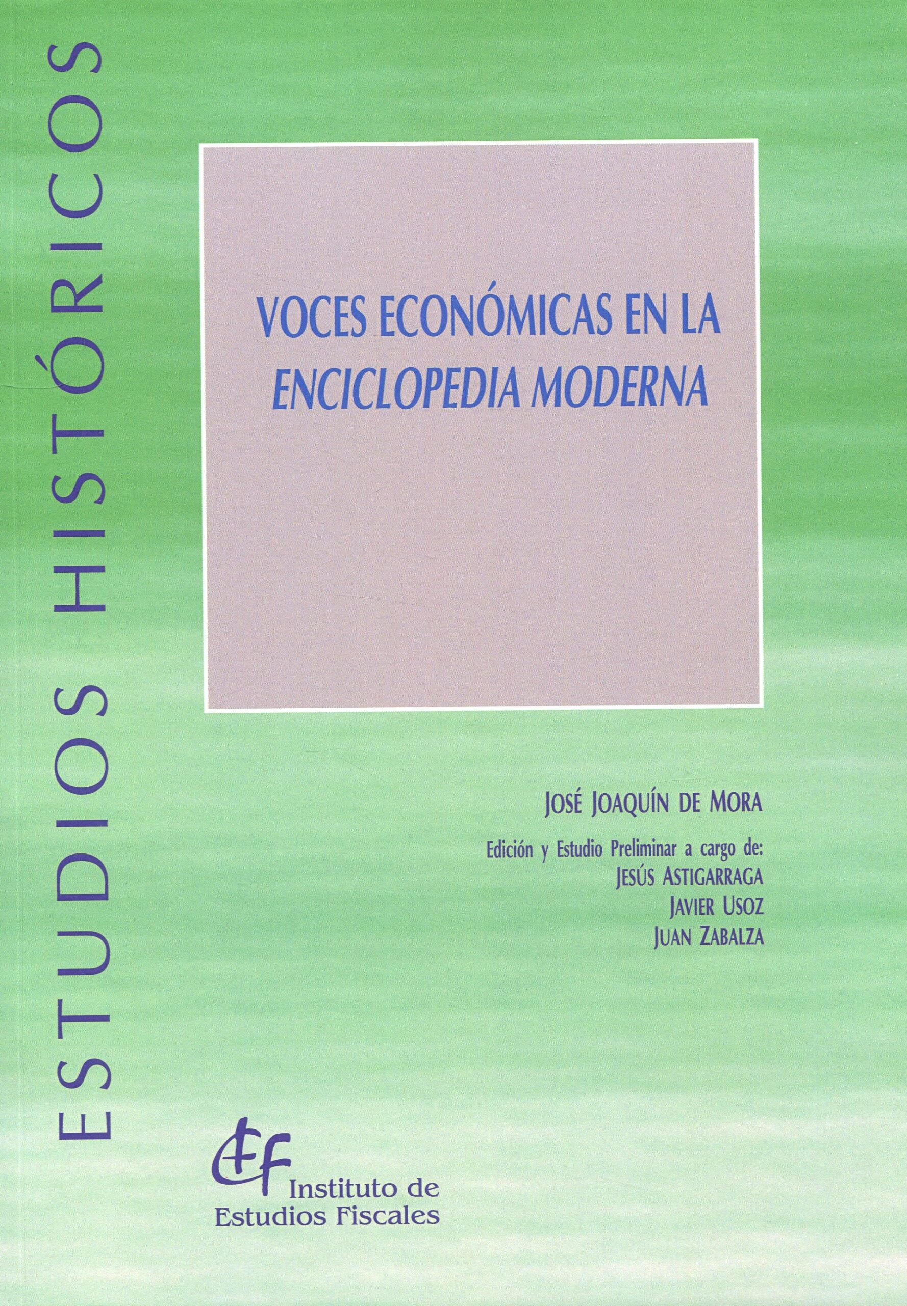Voces económicas en la enciclopedia moderna. 9788480084208