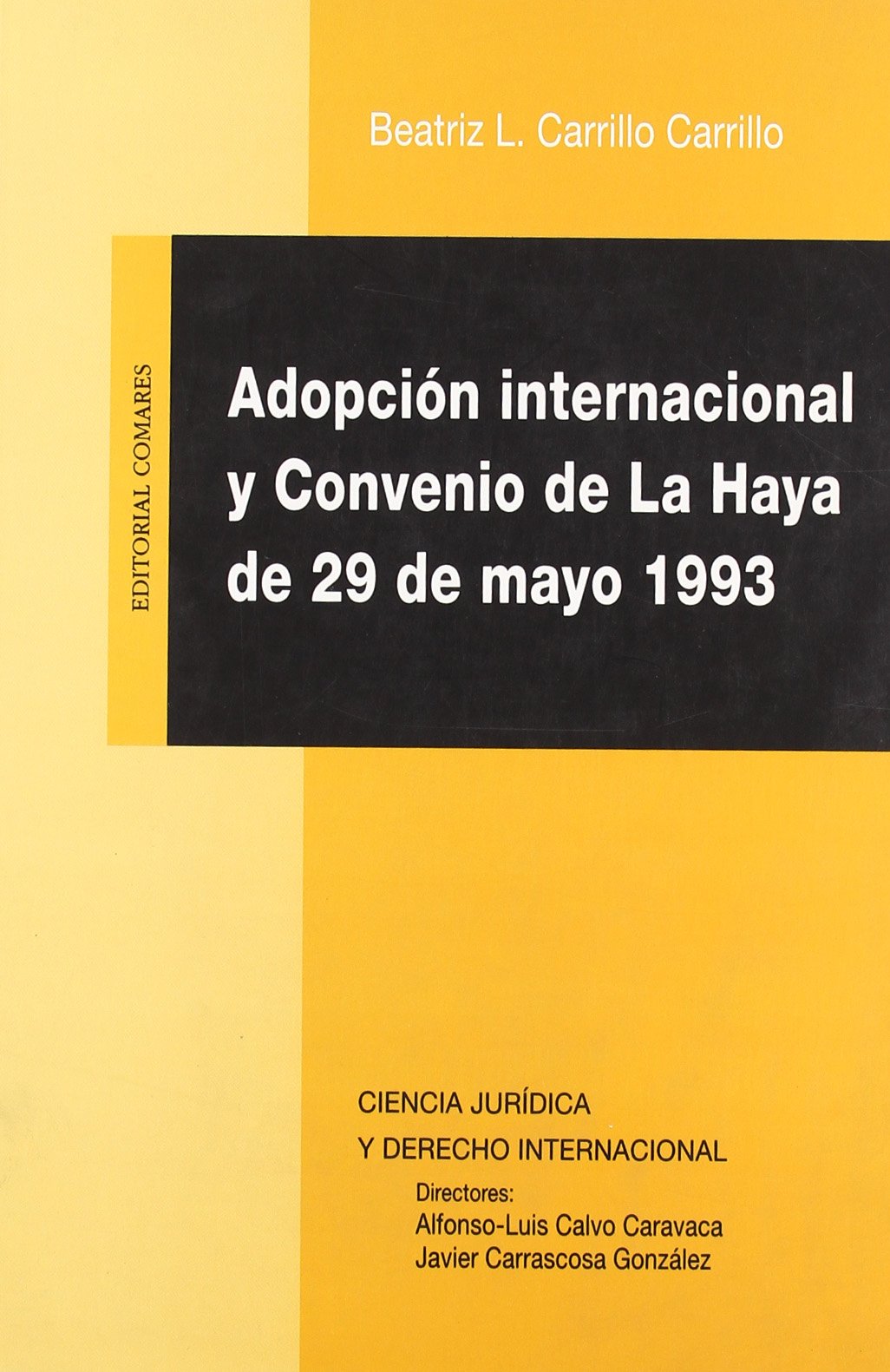 Adopción internacional y Convenio de La Haya de 29 de mayo de 1993. 9788484447139