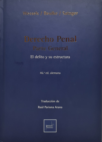Derecho penal. 9786123221041