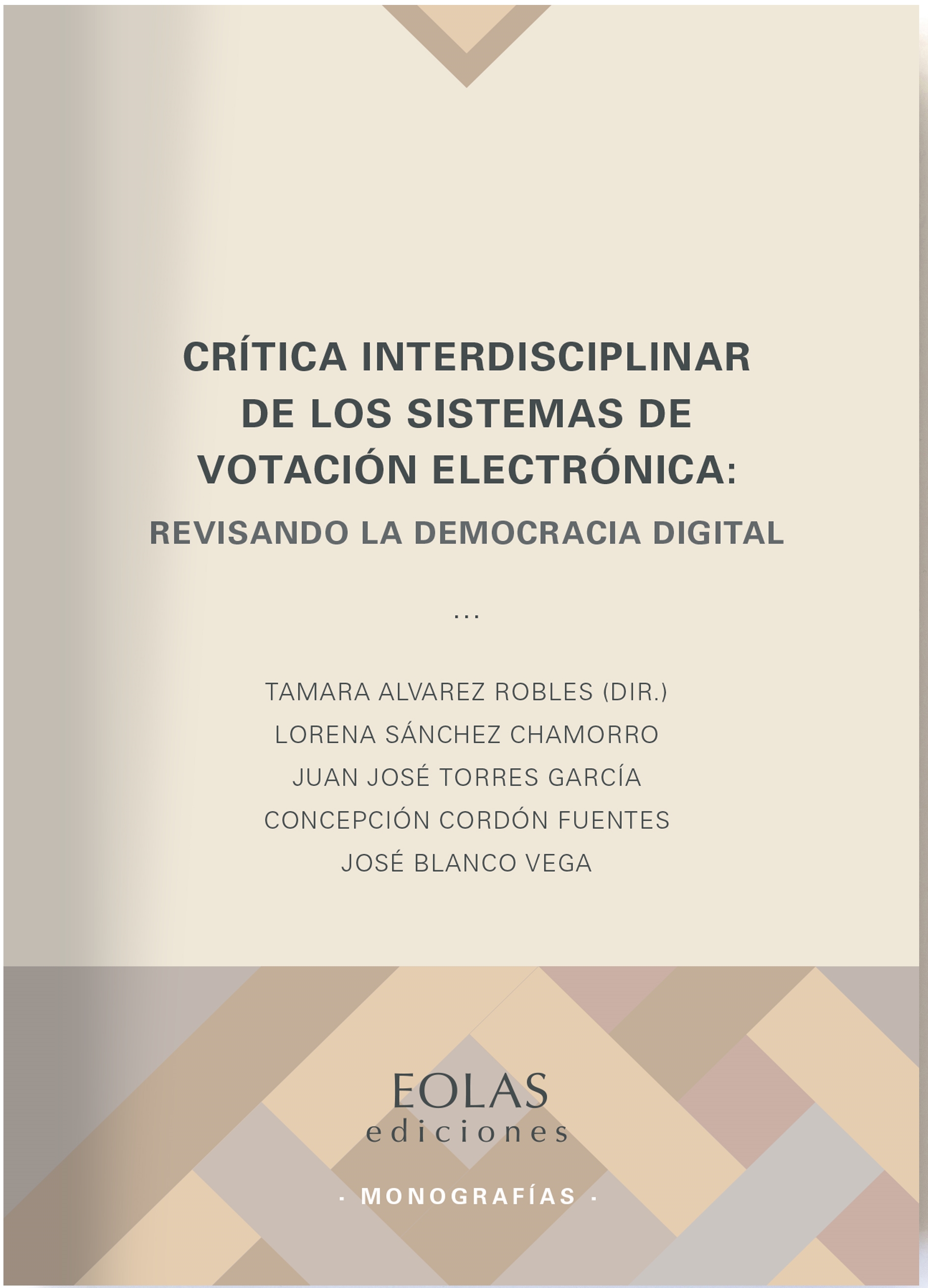 Crítica interdisciplinar de los sistemas de votación electrónica. 9788418718649