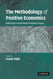 The methodology of positive economics. 9780521686860