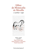 Llibre de Menescalia de Morella. 9788418951404
