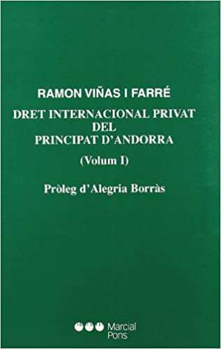 Dret internacional privat del principat D'Andorra. 9788472489554