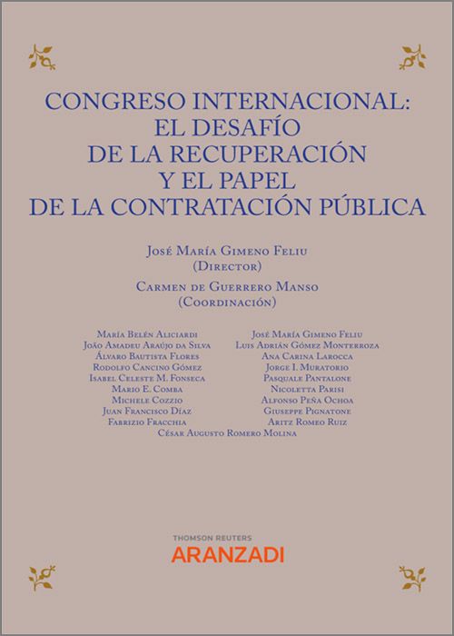 Congreso Internacional: El desafío de la recuperación y el papel de la contratación pública. 9788411248327