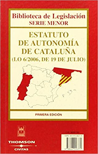 Estatuto de autonomía de Cataluña. 9788447026371