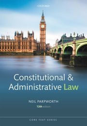 Constitutional and administrative law. 9780192856579
