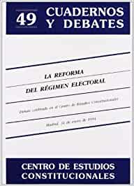 La reforma del régimen electoral. 9788425909573