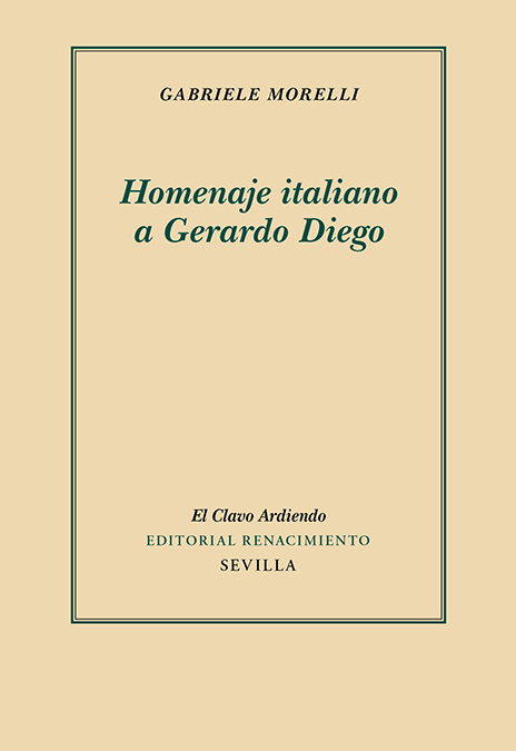 Homenaje italiano a Gerardo Diego. 9788419231352