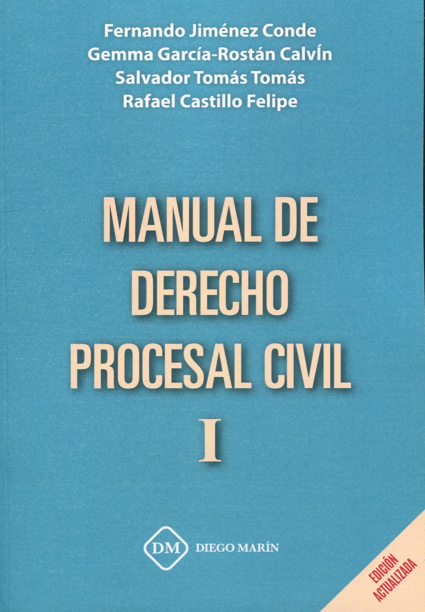 Manual de derecho procesal civil I. 9788419628824