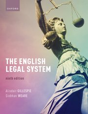 The English legal system. 9780198889632
