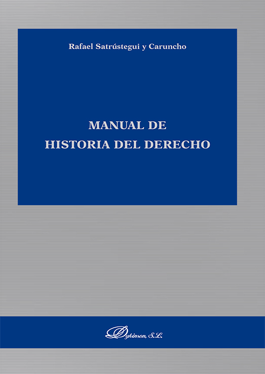Manual de Historia del Derecho. 9788411227933