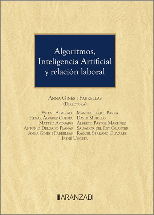 Algoritmos, inteligencia artificial y relación laboral . 9788411249256