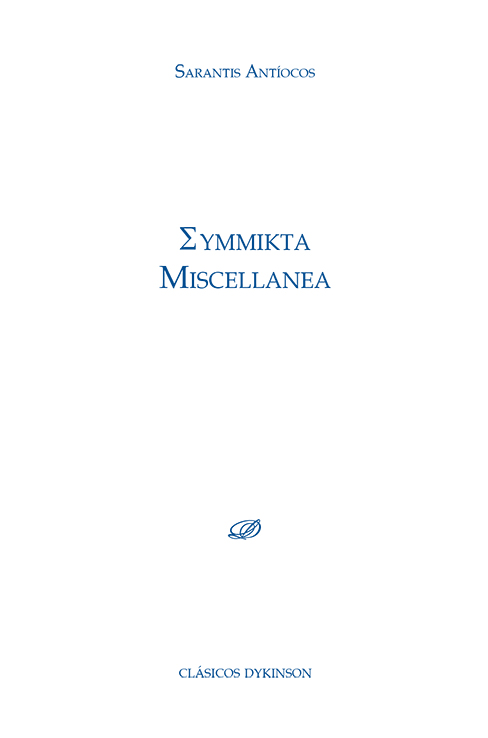 Eymmikta Miscellanea. 9788411700658