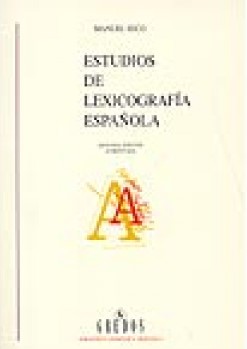 Estudios de lexicografía española. 9788424923464