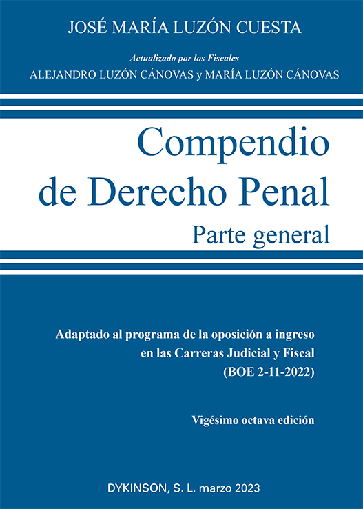 Compendio de Derecho penal. 9788411700801