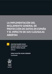 La implementación del reglamento general de Protección de Datos en España y el impacto de sus cláusulas abiertas. 9788411478496
