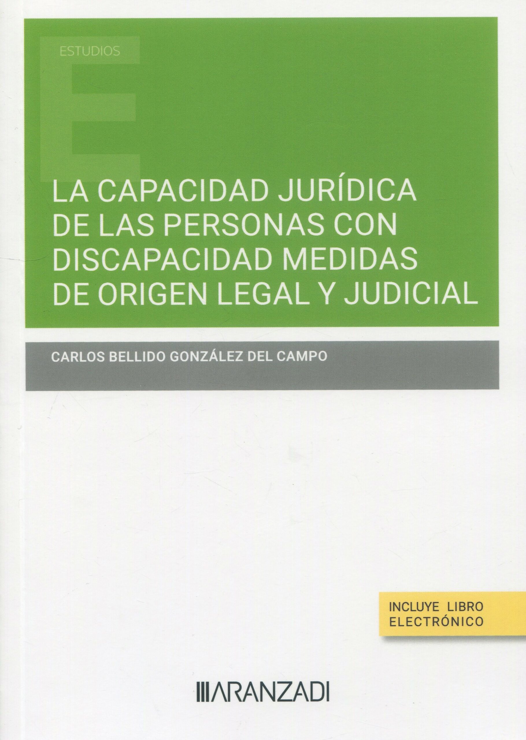La capacidad jurídica de las personas con discapacidad medidas de origen legal y judicial 
