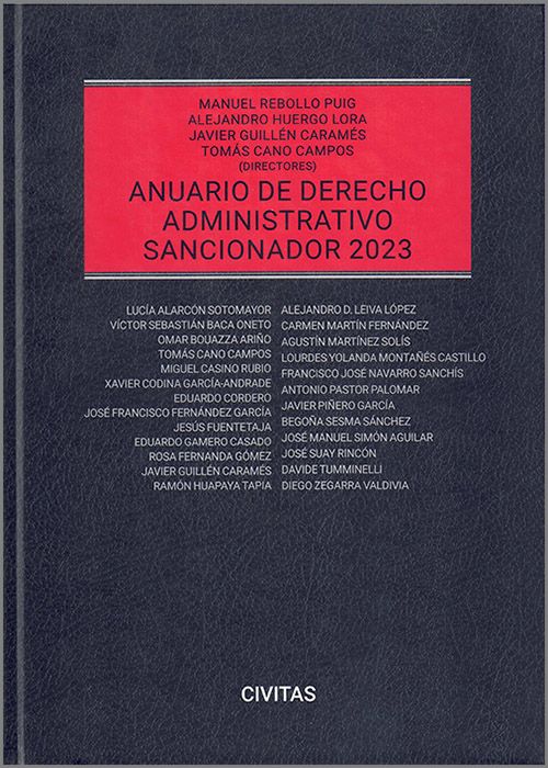 Anuario de Derecho Administrativo sancionador 2023. 9788411259774