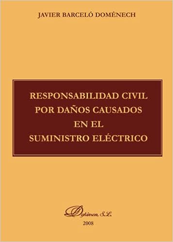 Responsabilidad civil por daños causados en el suministro eléctrico. 9788498493740
