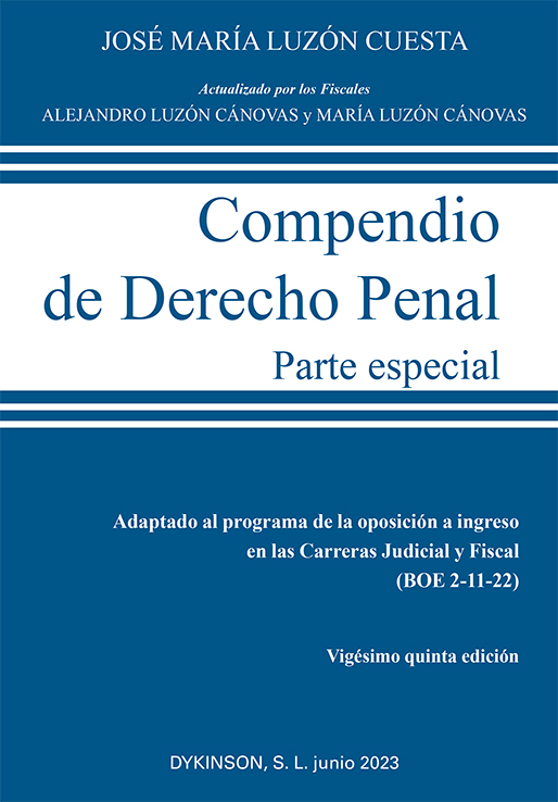 Compendio de Derecho penal. 9788411703222
