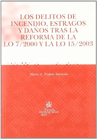 Los delitos de incendio, estragos y daños tras la reforma de la LO 7/2000 y la LO 15/2003