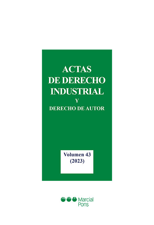 Actas de Derecho Industrial y Derecho de Autor. 9788413816944