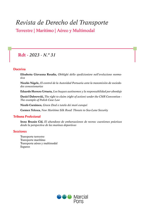Revista de Derecho del Transporte, Nº31, año 2023