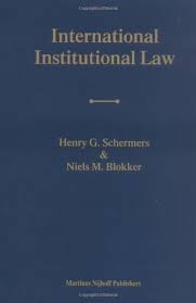 International institutional law