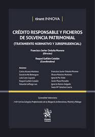 Crédito responsable y ficheros de solvencia patrimonial. 9788410716933