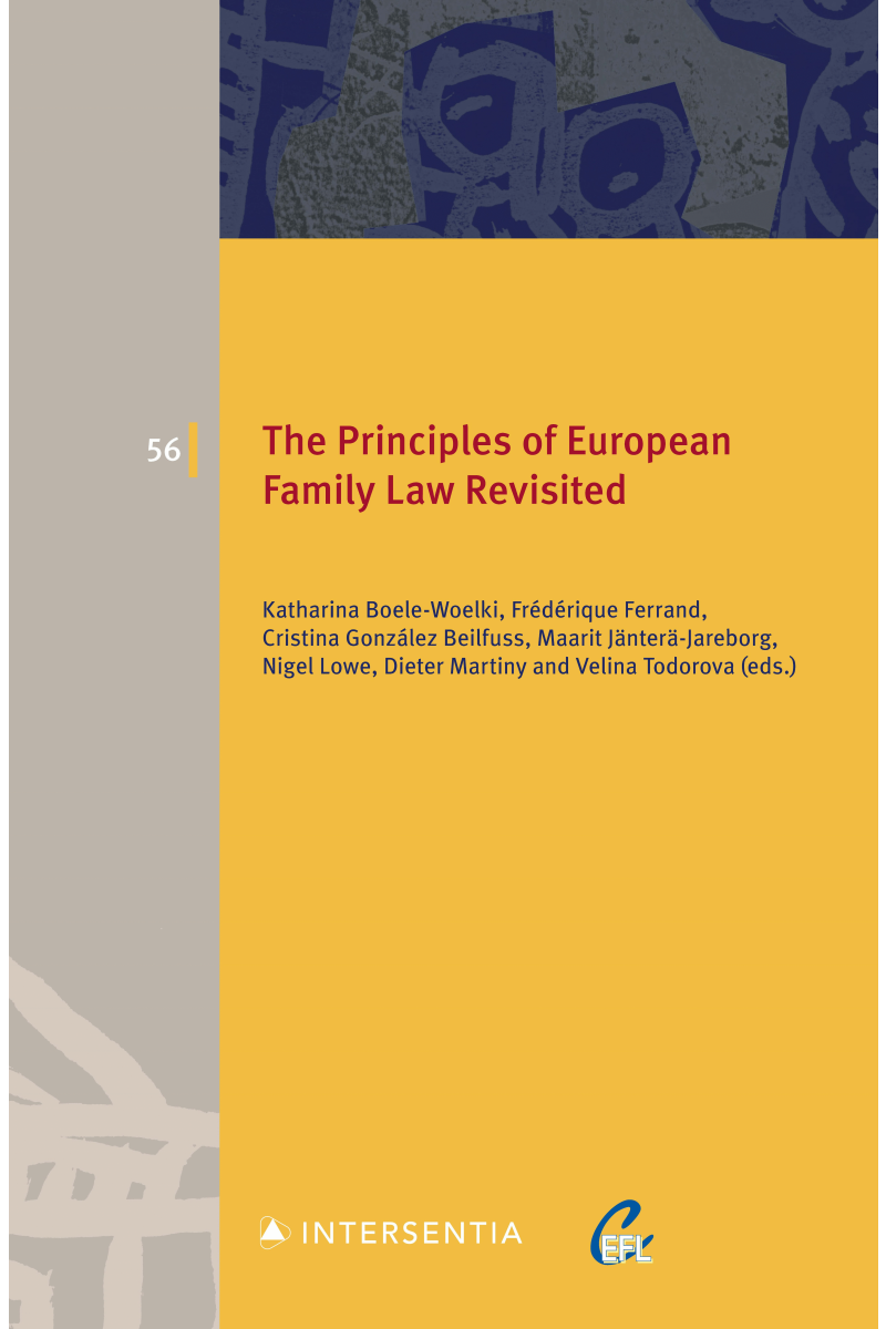  The principles of European family law revisited. 9781839704109