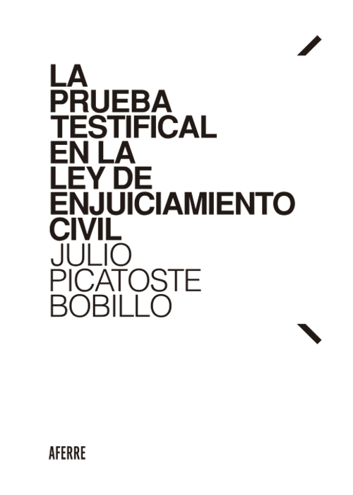 La prueba testifical en la Ley de Enjuiciamiento Civil. 9788412872507