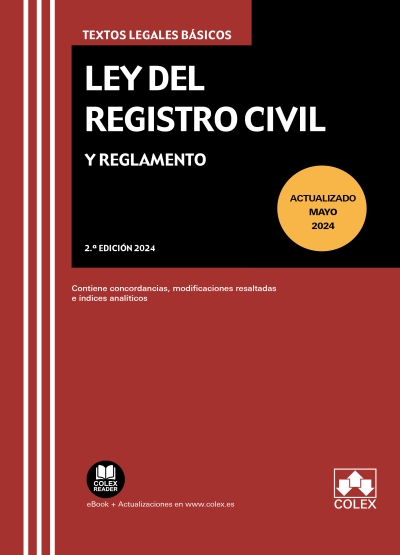 Ley del Registro Civil y Reglamento. 9788411944885
