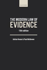 The modern law of evidence. 9780198903802