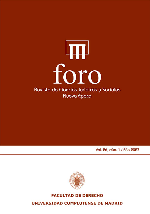Foro. Revista de Ciencias Jurídicas y Sociales. Nueva Época; Vol. 26. Núm 1 / 2023