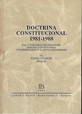 Doctrina constitucional 1981-1988. 9788476980668