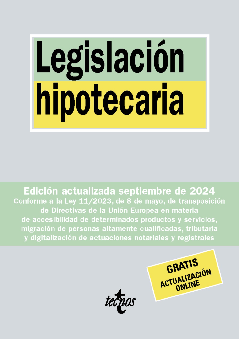 Legislación Hipotecaria. 9788430990900