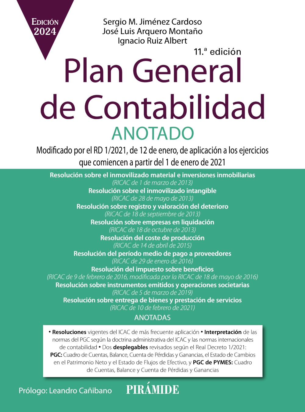 Plan General de Contabilidad ANOTADO. 9788436849844