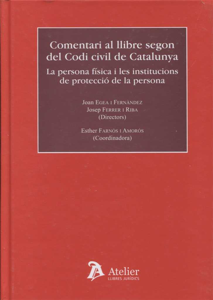 Comentari al llibre segon del Codi Civil de Catalunya